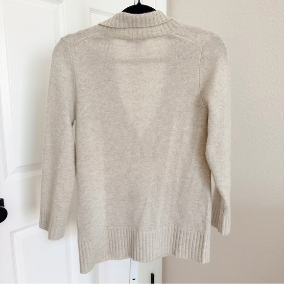 J.Crew Cashmere Shawl Collar Pullover Sweater Size Small - Picture 2 of 4